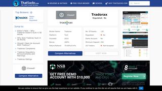 
Is Tradorax a Scam? Beware, Read this Broker Review Now!  
