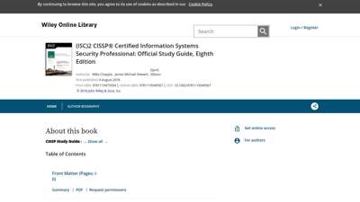 
                            7. (ISC)2 CISSP® Certified Information Systems Security ...