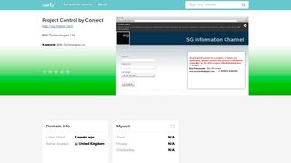 
                            4. isg.mybiw.com - Project Control by Conject - Isg Mybiw - Sur.ly - Mybiw Portal