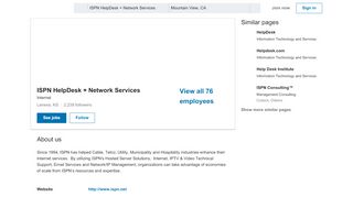 ISPN HelpDesk + Network Services | LinkedIn - Ispn Helpdesk Portal