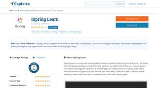 
                            8. iSpring Learn Reviews and Pricing - 2020 - Capterra - Ispring Learn Portal