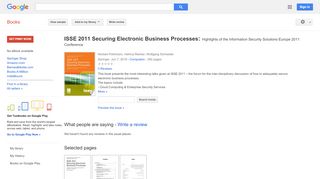 
                            7. ISSE 2011 Securing Electronic Business Processes: Highlights ... - Altinn Portal