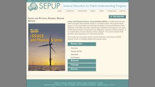 
Issues and Physical Science (IAPS) - SEPUP  
