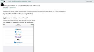 
IT - How to Add bMail to iOS Devices (iPhone, iPad, etc.)
