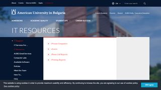 
                            7. IT Resources | AUBG - Student Portal Aubg