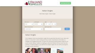 Italian Singles - Italiano Singles - Italiano Singles Portal