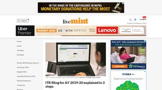 
                            8. ITR filing for AY 2019-20 explained in 3 steps - Livemint - Itr Portal Session Expired