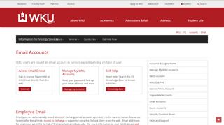 
                            4. ITS - Email Accounts | Western Kentucky University - Toppermail Portal