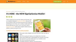 
                            3. It's HERE - the NEW SignUpGenius Mobile! - Sign Up Genius Mobile