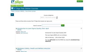 ITSligoOnline: MOOCs - IT Sligo Free Online Courses