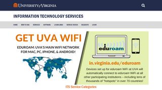 
                            6. ITSWeb Homepage - UVA Information Technology Services - Uva Sis Mobile Portal