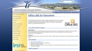 
                            1. IUSD.org - Irvine Unified School District - Iusd Email Portal