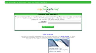 
                            6. I've forgotten my password - My Freecycle Network - Freecycle Com Portal
