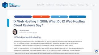 
                            1. IX Web Hosting - WhoIsHostingThis.com - Manage Ixwebhosting Portal