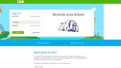 
                            3. IXL - Berwick Area School
