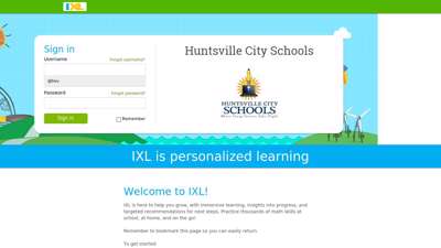 IXL - Huntsville City Schools