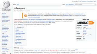
                            7. Jabong.com - Wikipedia - Jabong Partner Portal