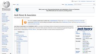 
                            5. Jack Henry & Associates - Wikipedia - Jack Henry Client Portal