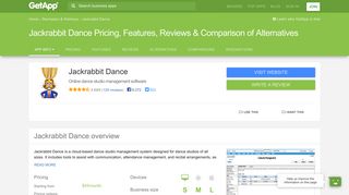
                            5. Jackrabbit Dance Pricing, Features, Reviews & Comparison of ... - Jackrabbitdance Portal