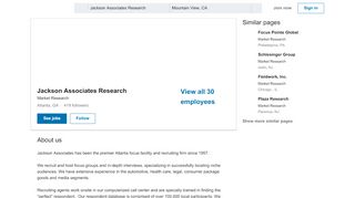 
                            8. Jackson Associates Research | LinkedIn - Jackson Associates Research Portal