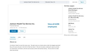 
                            6. Jackson Hewitt Tax Service Inc. | LinkedIn - Jackson Hewitt My Tax Manager Portal