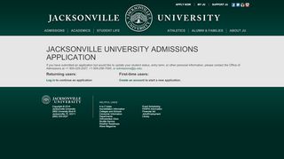 Jacksonville University Admissions Application - Www Ju Edu Portal