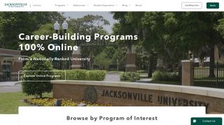 
                            8. Jacksonville University: Business, Nursing, Health Informatics ... - University Alliance Ju Portal