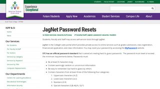 
                            9. JagNet Password Resets | ISPP&SI - South Texas College - South Texas College Jagnet Portal