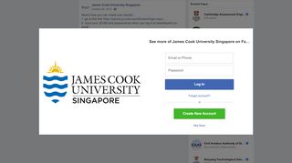 
                            8. James Cook University Singapore - Facebook - Jcu E Student Portal