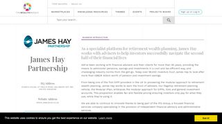 
                            9. James Hay Partnership - The Wealth Mosaic - James Hay Adviser Portal