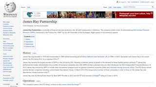 
                            8. James Hay Partnership - Wikipedia - James Hay Adviser Portal