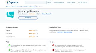 
Jane App Reviews 2020 - Capterra  

