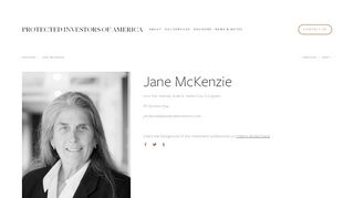
                            5. Jane McKenzie — Protected Investors of America - Mackenzie Advisor Portal