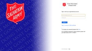 
                            4. JavaScript required - Sign In - Salvation Army Portal Portal