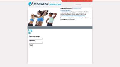 Jazzercise - Franchise Zone > FZLogin2