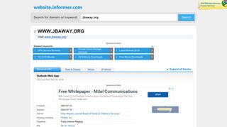 
                            2. jbaway.org at WI. Outlook Web App - Website Informer - Jbaway Org Login