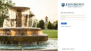 
                            1. JBU ADFS - John Brown University Eaglenet Portal
