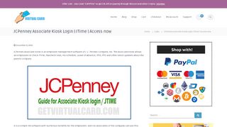 JCPenney Associate Kiosk Login  JTime  Access now