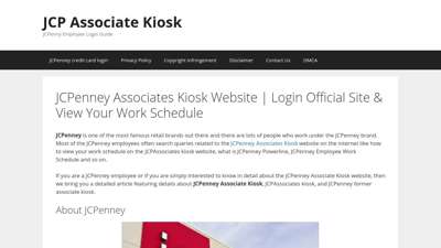 JCPenney Associates Kiosk Website  Login Official Site ...