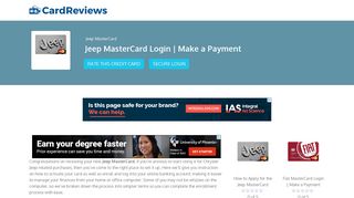 
                            3. Jeep MasterCard Login | Make a Payment - Card Reviews - Jeep Mastercard Portal
