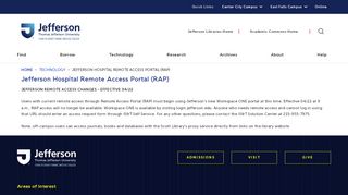 
                            6. Jefferson Hospital Remote Access Portal (RAP) - Scott Memorial Library - Elliot Remote Access Portal
