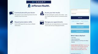 
                            5. Jefferson - MyChart - Login Page - Jefferson Internal Medicine Portal