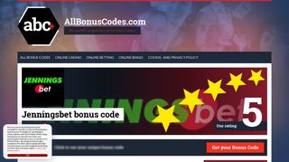 
                            8. Jenningsbet Bonus Code- The Most Impressive Casino Site - Jenningsbet Sign Up Offer
