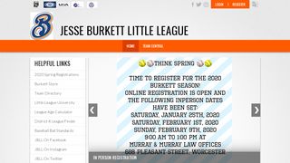 
Jesse Burkett Little League > Home  
