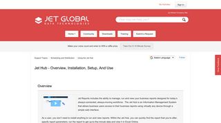 
                            1. Jet Hub - Overview, Installation, setup, and use – Support Topics - Jet Web Portal