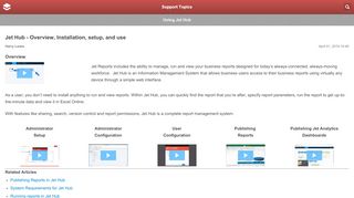 
                            4. Jet Web Portal - Overview, Installation, setup, and use – Support Topics - Jet Web Portal