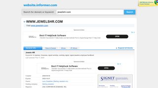 
                            3. jewelshr.com at Website Informer. Jewels HR. Visit Jewels HR. - Sterling Jewelers Hr Express Portal