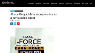 
                            6. Jforce Kenya: Make money online as a jumia sales agent ... - Jforce Login