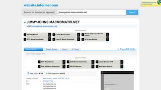 
jimmyjohns.macromatix.net at Website Informer. Visit ...
