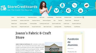 
                            6. JoAnn's Fabric & Craft Stores. Choose from a wide variety of - Joann Credit Card Portal